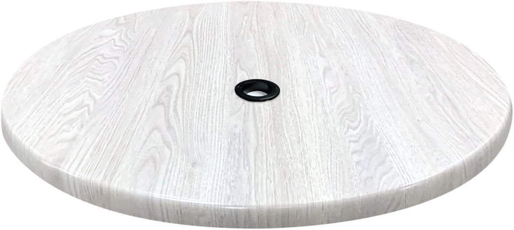 Holland Bar Stool Co. 36" Diameter White Ash, Indoor/Outdoor All-Season EnduroTop Table Top with Umbrella Hole