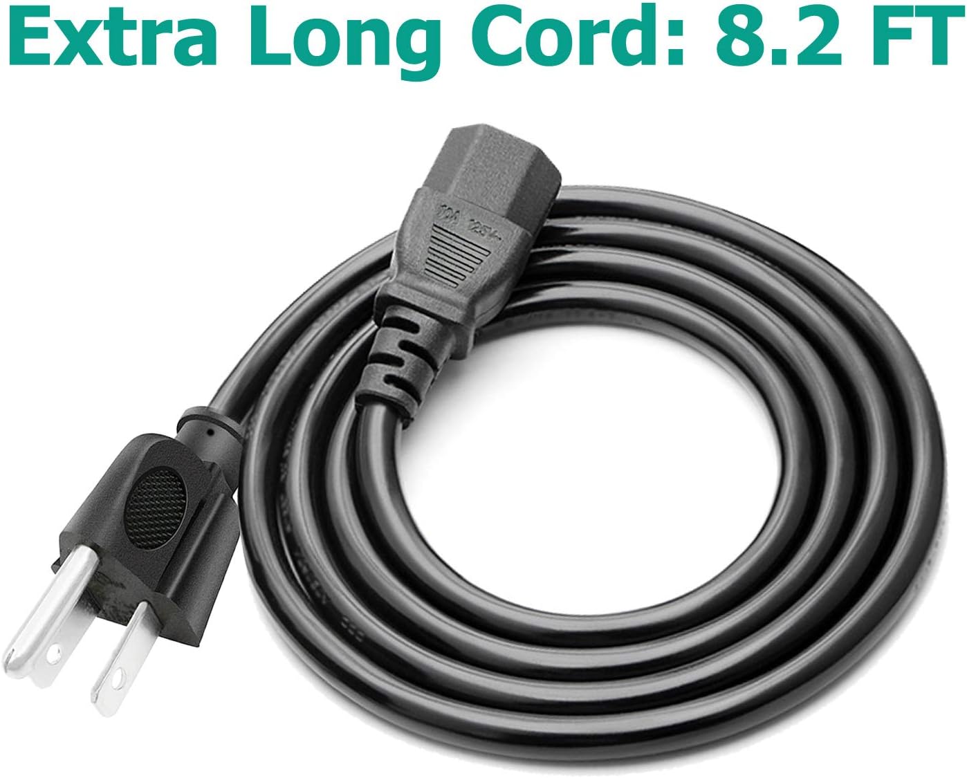Xbox 360 Power Cord Replacement 8.2ft AC Adapter Cable Y636448