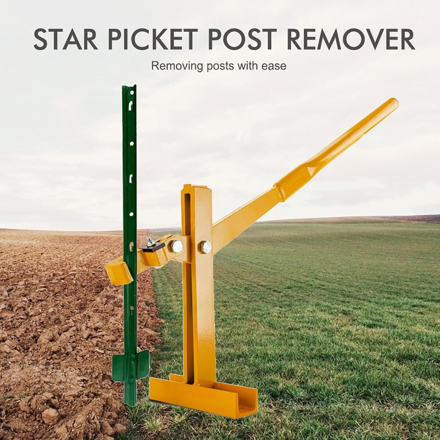 Heavy Duty Post Puller Set with Lifting Chain for Fence Posts O134688