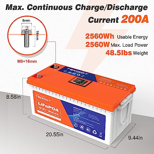 12V 300Ah LiFePO4 Lithium Battery with Smart Display and APP Monitoring C32228