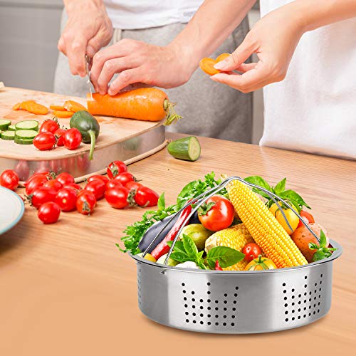 3 Qt Accessories Set for Instant Pot, Mini Steamer Basket, Egg Rack & Trivet W304