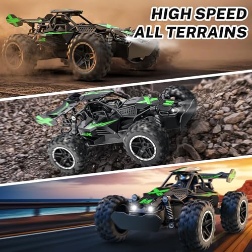 ACAMMZAR Remote Control Car, 1:18 High Speed RC Truck, Green I144