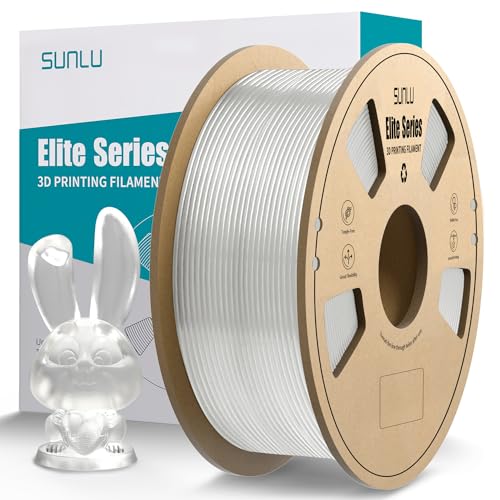 SUNLU Elite PLA Plus Filament 1.75mm - 1KG(2.2lbs) High Speed PLA+ 3D Printer Filament Supports 30-600 mm/s Fast Printing，1.75mm Dimensional Accuracy +/- 0.02mm, 320 Meters, Black PLA+