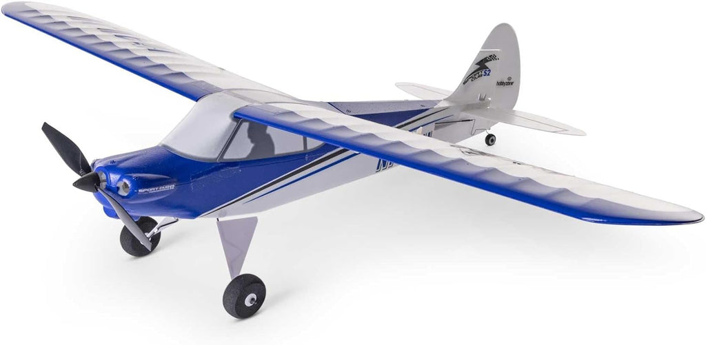 HobbyZone RC Airplane Sport Cub S 2 615mm RTF Everything Needed to Fly is Included/Safe Technology HBZ444000,White/Blue
