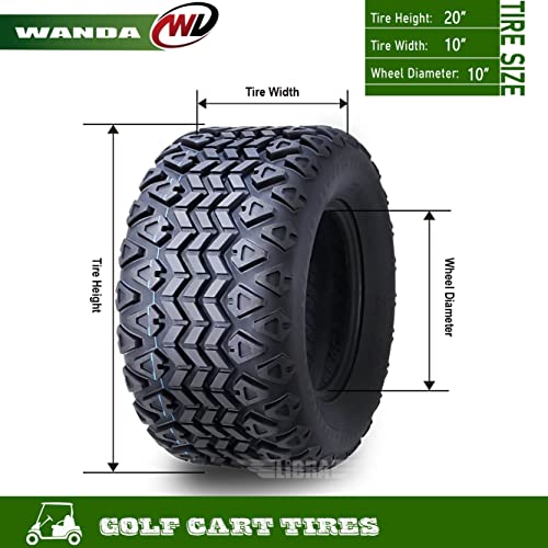 WANDA 22X11-12 Golf Cart ATV Tires 4 Ply S35078
