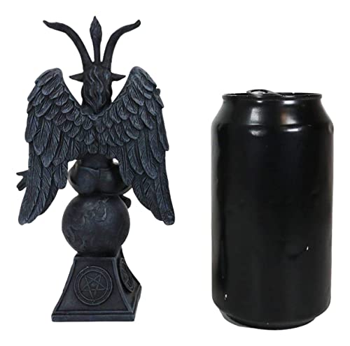 Ebros Large 16" Tall Sabbatic Goat Idol Baphomet Seated Statue Figurine O864
