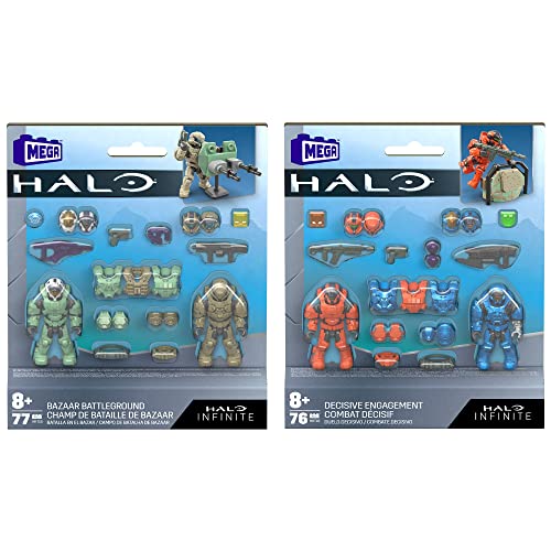 MEGA Halo Infinite Spartan Mission Pack Building Set with 2 Action Figures P282315