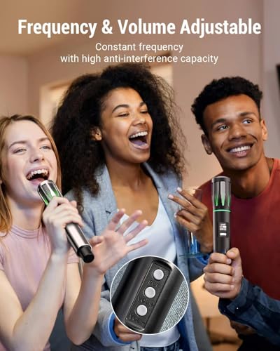 XZL Professional Wireless Microphone with Receiver for Karaoke, Party, Stage C4284