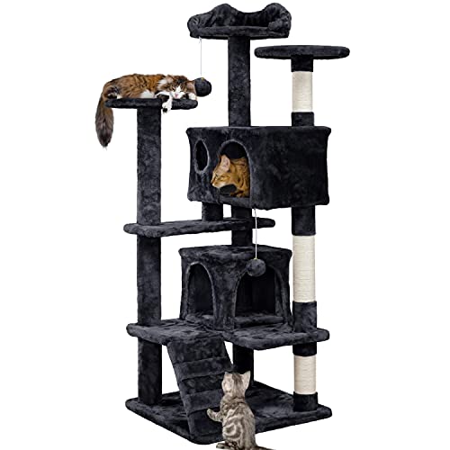 Yaheetech 54in Cat Tree Tower Condo Furniture with Scratch Post Y196