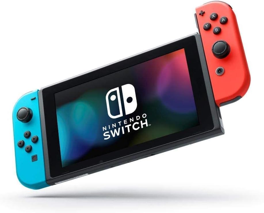 Nintendo Switch Console Neon Blue and Neon Red Joy-Con with Mario Kart 8 Deluxe (Renewed) B573