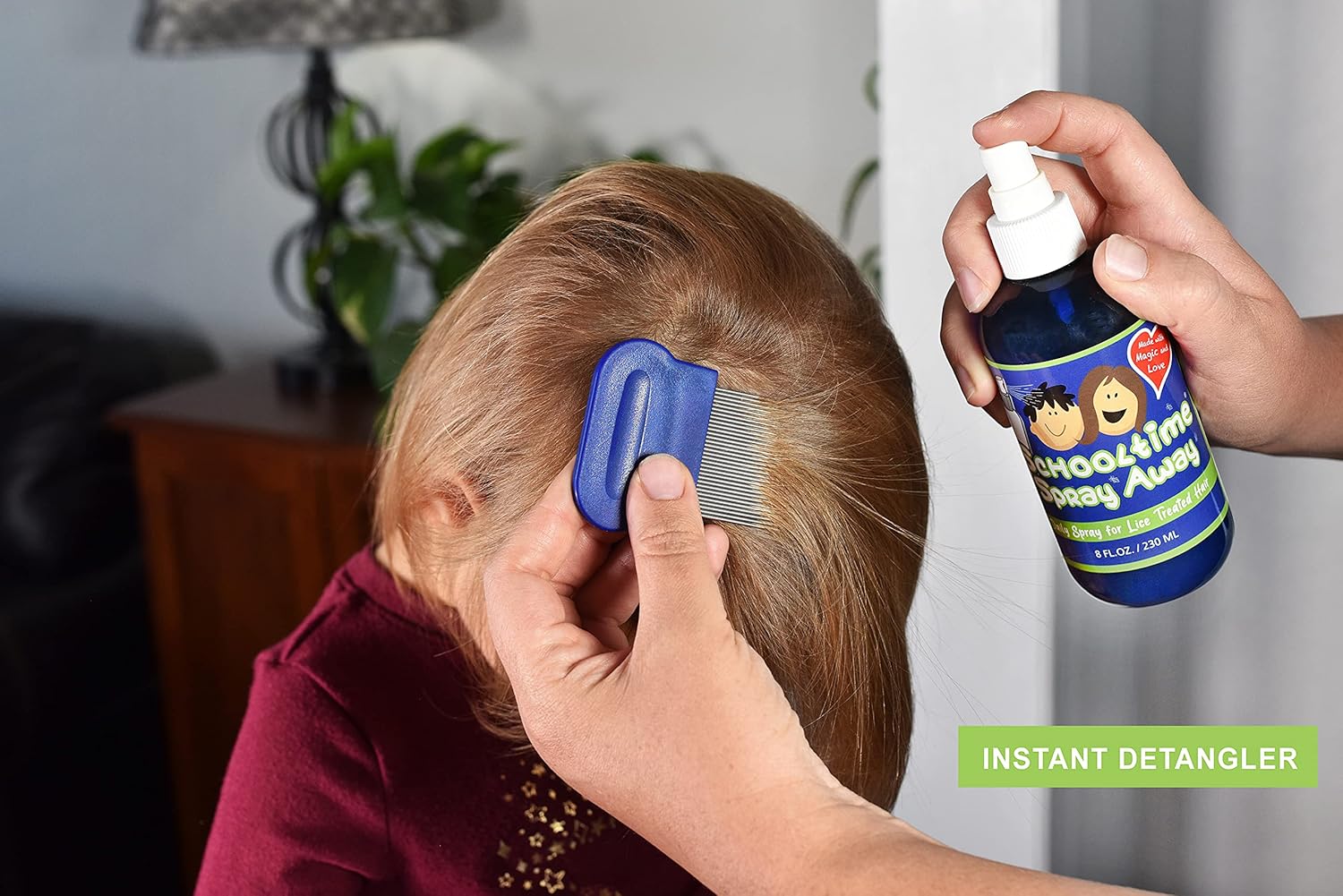Lice Elimination Kit for Kids by Schooltime with Shampoo, Spray & Comb Z1714