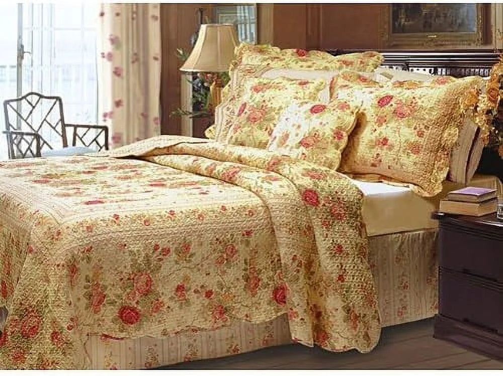 Chic Shabby Rose Bedding Quilt Set Queen N177552