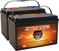 Qty2: VMAX SLR125 AGM Sealed Deep Cycle 12V 125Ah Batteries for Use with Pv Solar Panels, Wind Turbine and Inverters