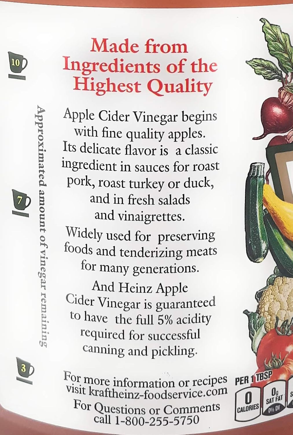 Heinz Apple Cider Vinegar 1 Gallon N727