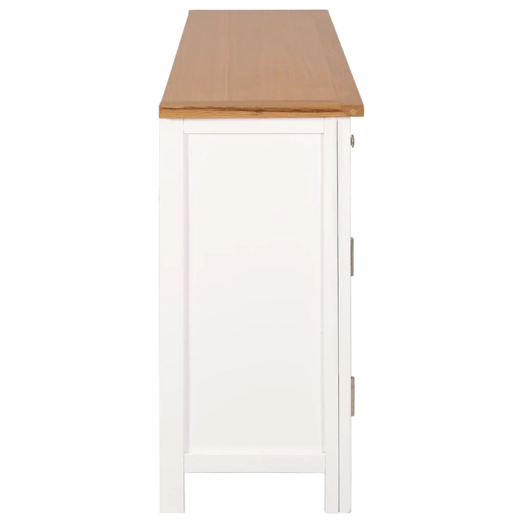 Carevas Sideboard Solid Oak Wood P144106