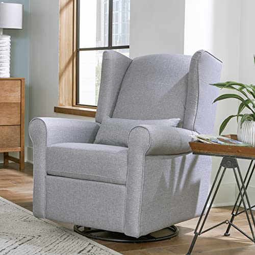 DaVinci Hayden Recliner and Swivel Glider in Shadow Grey H7752
