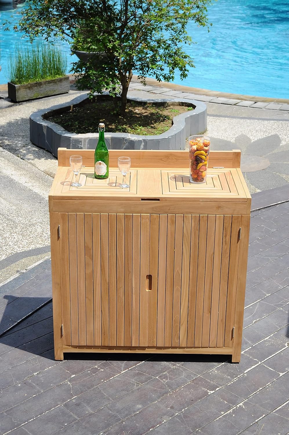 Solvang Teak Outdoor Storage Cabinet Q746165