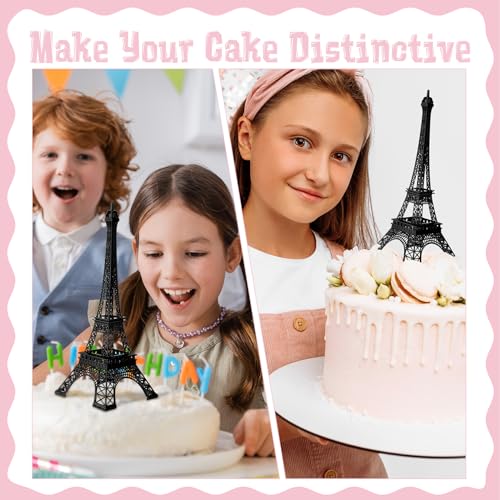 Eiffel Tower Statue Decor 15 Inch 10 Inch Metal Collectible Figurine Paris Cake Topper Black U212