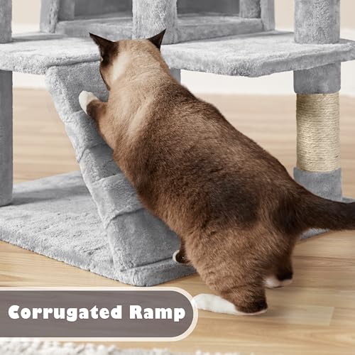 Yaheetech 54in Cat Tree Tower Condo Furniture with Scratch Post Y196