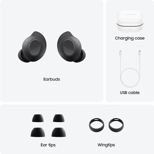 SAMSUNG Galaxy Buds FE True Wireless Bluetooth Earbuds, Graphite L2602