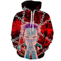 Men's Itadori Yuji Gojo Hoodie Jujutsu Kaisem Cosplay Pullover Novelty Hoodies Anime Sweatshirts