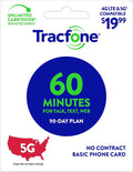 Tracfone $19.99 Basic Phone Plan, 60 Minutes, 90 Days [Physical Delivery]
