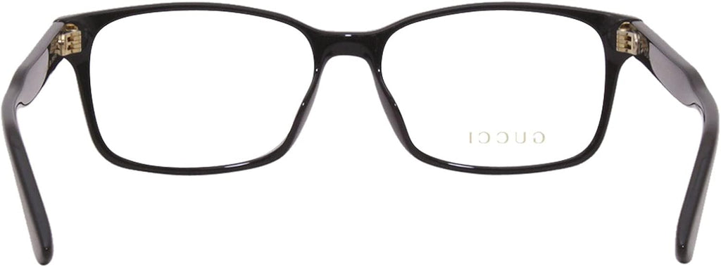 Gucci GG 0826O 004 Black Plastic Rectangle Eyeglasses T4399