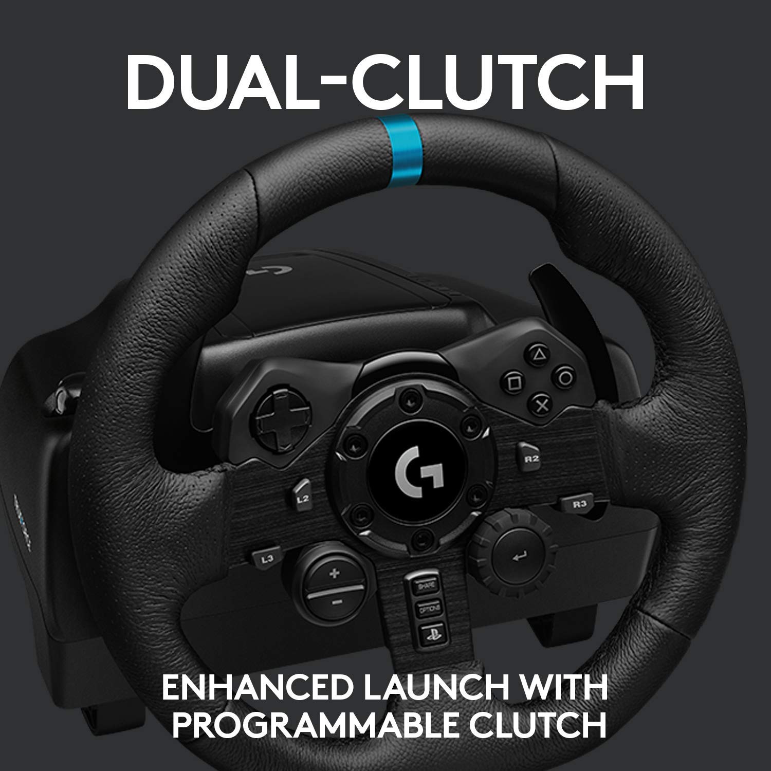 Logitech G923 Racing Wheel and Pedals for PC, PS4, PS5 M7008