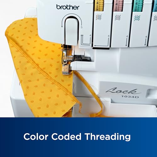 Brother 1034D Metal Frame Serger, White I349