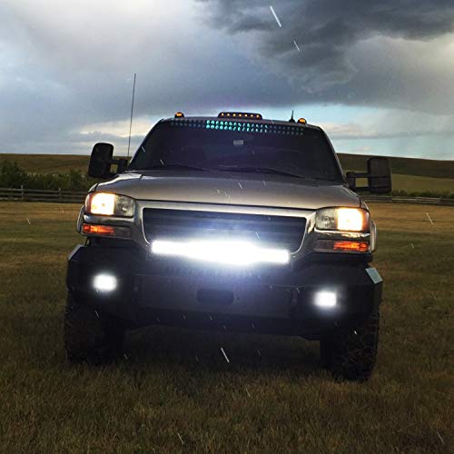 Nilight 18024C-A 420W 20Inch Triple Row LED Light Bar for Trucks, White F37862