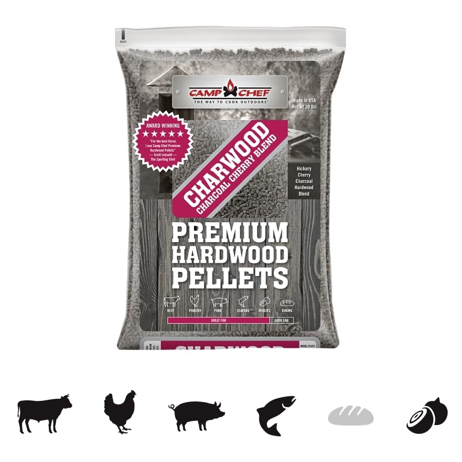 Camp Chef Oak Flavor 100% All-Natural Wood Pellets for Smokers and Grills, 20 lb. Bag Z4163