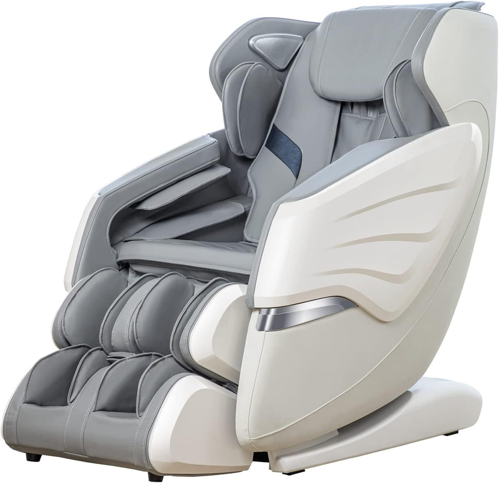Zero Gravity Massage Chairs with AI Voice, App Control SL Track Zero Gravity Full Body Massage Recliner Gray