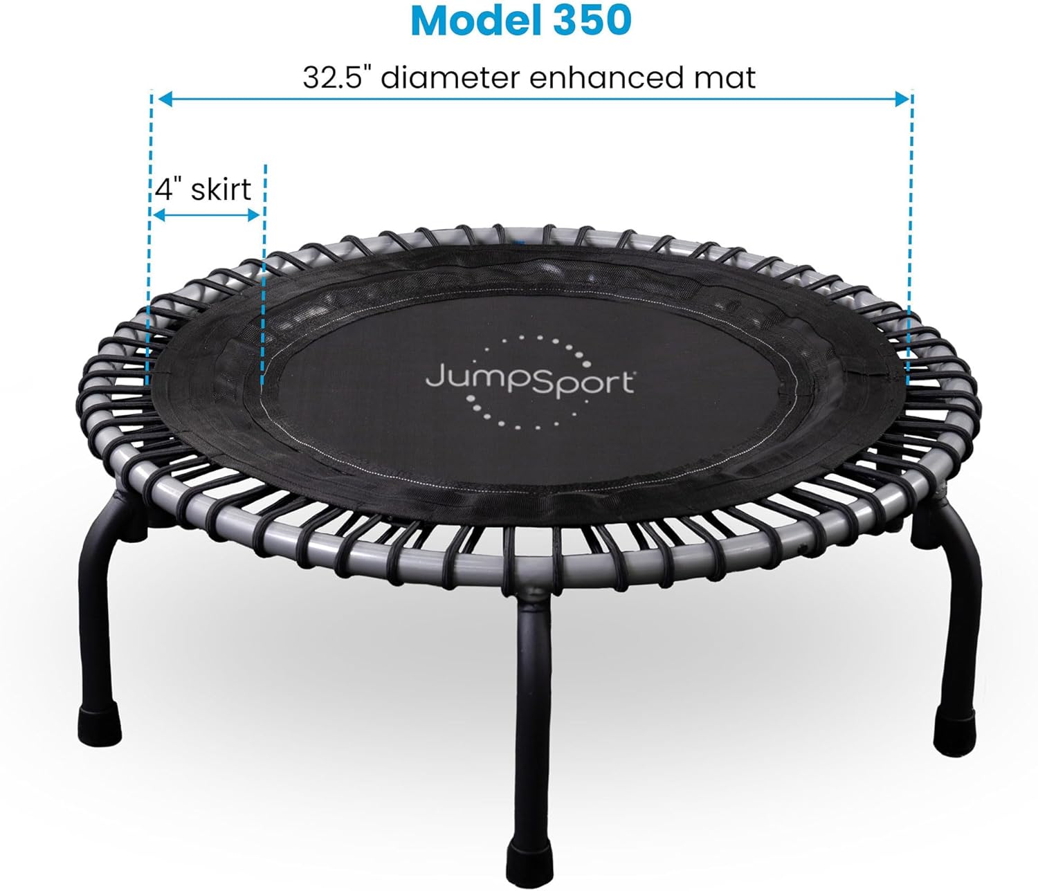 JumpSport 350 Plyometric Rebounder Bundle with Toning Ball L397832