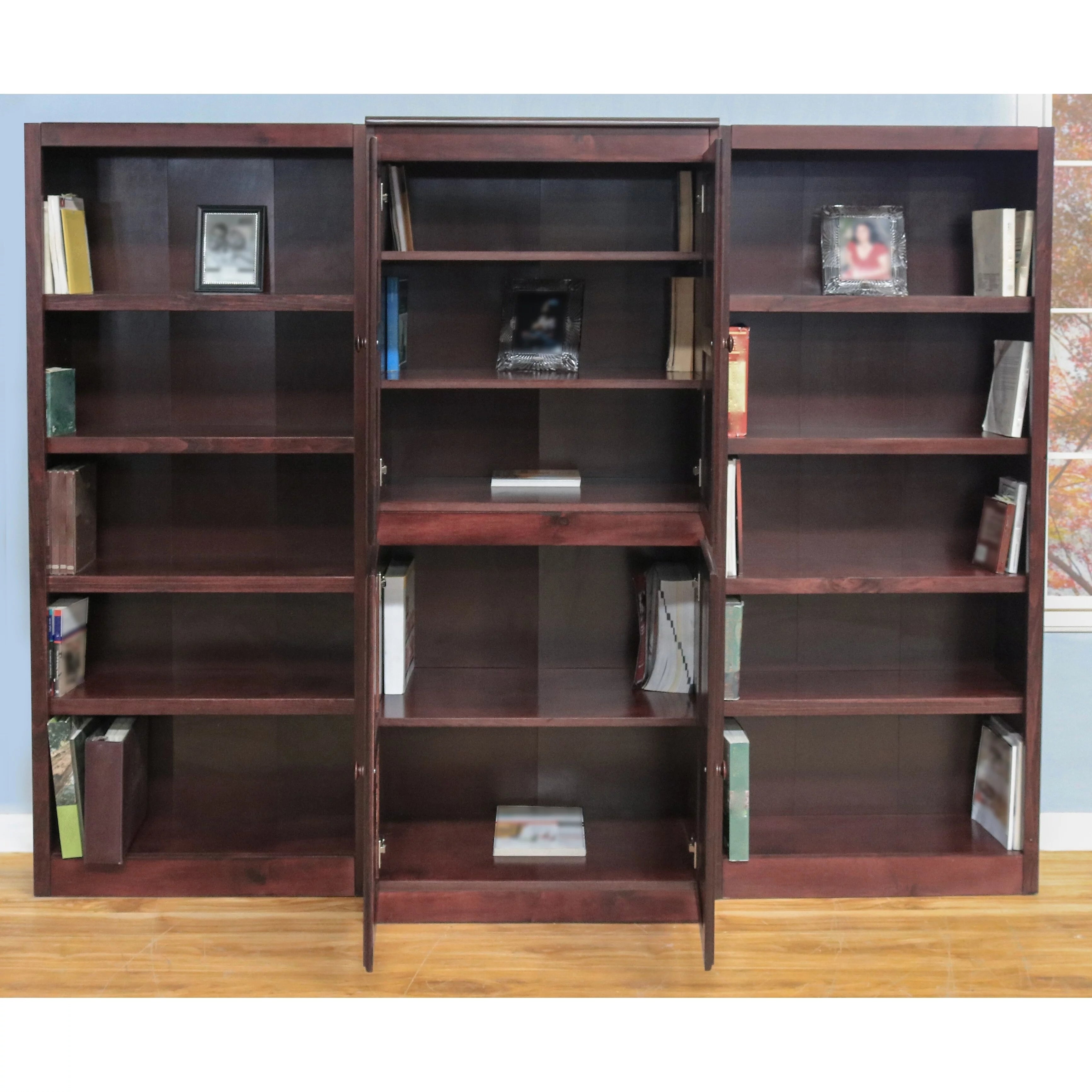 Concepts in Wood WKT3072 3-Piece Wall and Storage System, 15 Shelves Oak O38928