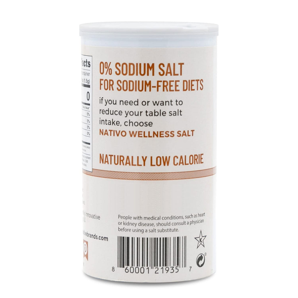 NaTivo Wellness Salt Substitute - 0% Sodium, Gluten Free, Keto Friendly - 4 x 3oz Y905736