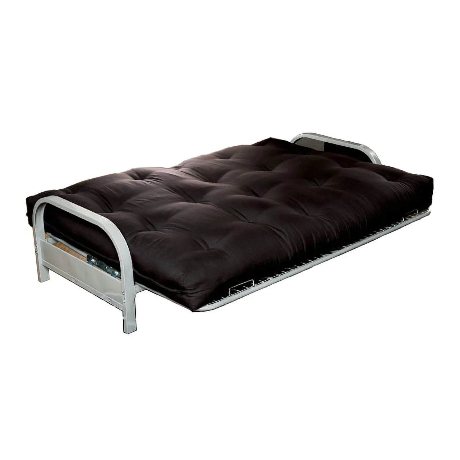Furniture of America Brocko Fabric 8-Inch Innerspring Futon Mattress in Black