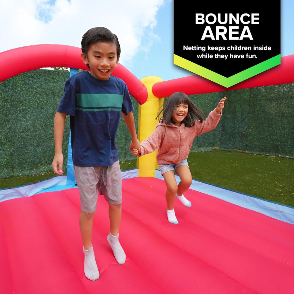 Sportspower My First Jump N Play Inflatable Bounce House with Air Blower B949803