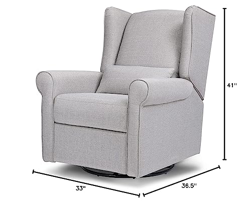 DaVinci Hayden Recliner and Swivel Glider in Shadow Grey H7752