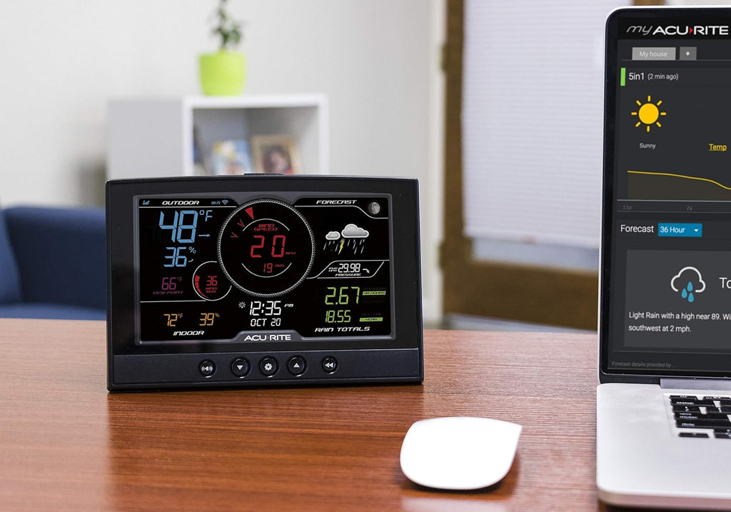 AcuRite Iris 5-in-1 Home Weather Station with Wi-Fi Display and Alerts C79001
