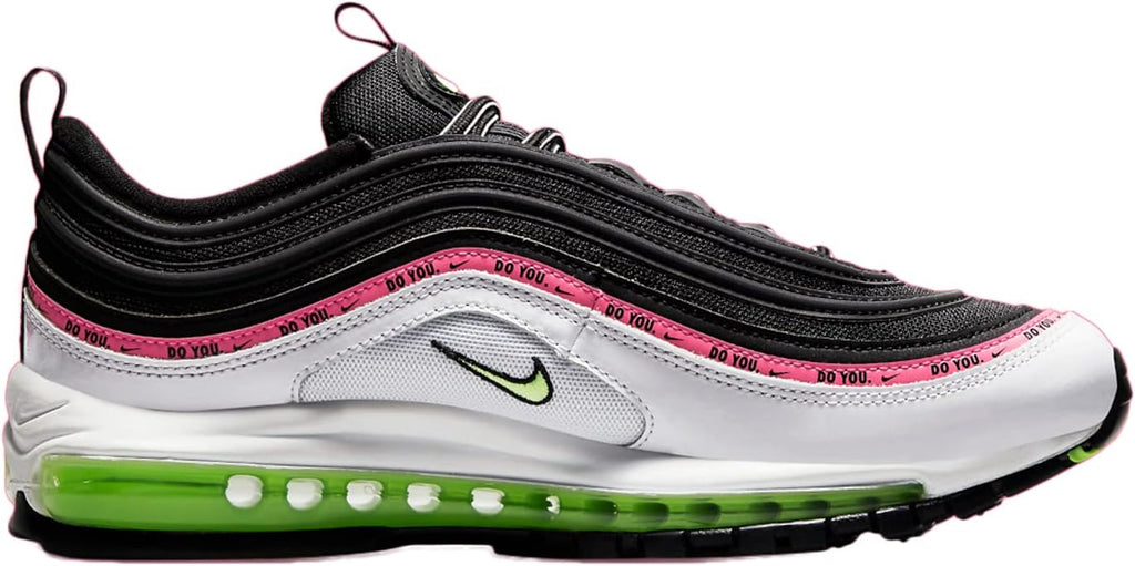 Nike Men's Air Max 97 Shoes, Black/Lime Glow-White B7192