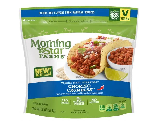 Morningstar Farms Meal Solutions Veggie Chorizo, 10 Ounce - 6 per case.