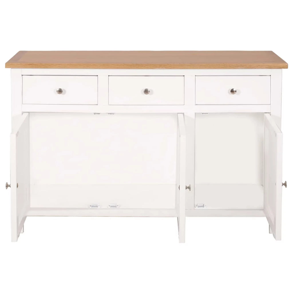 Carevas Sideboard Solid Oak Wood P144106