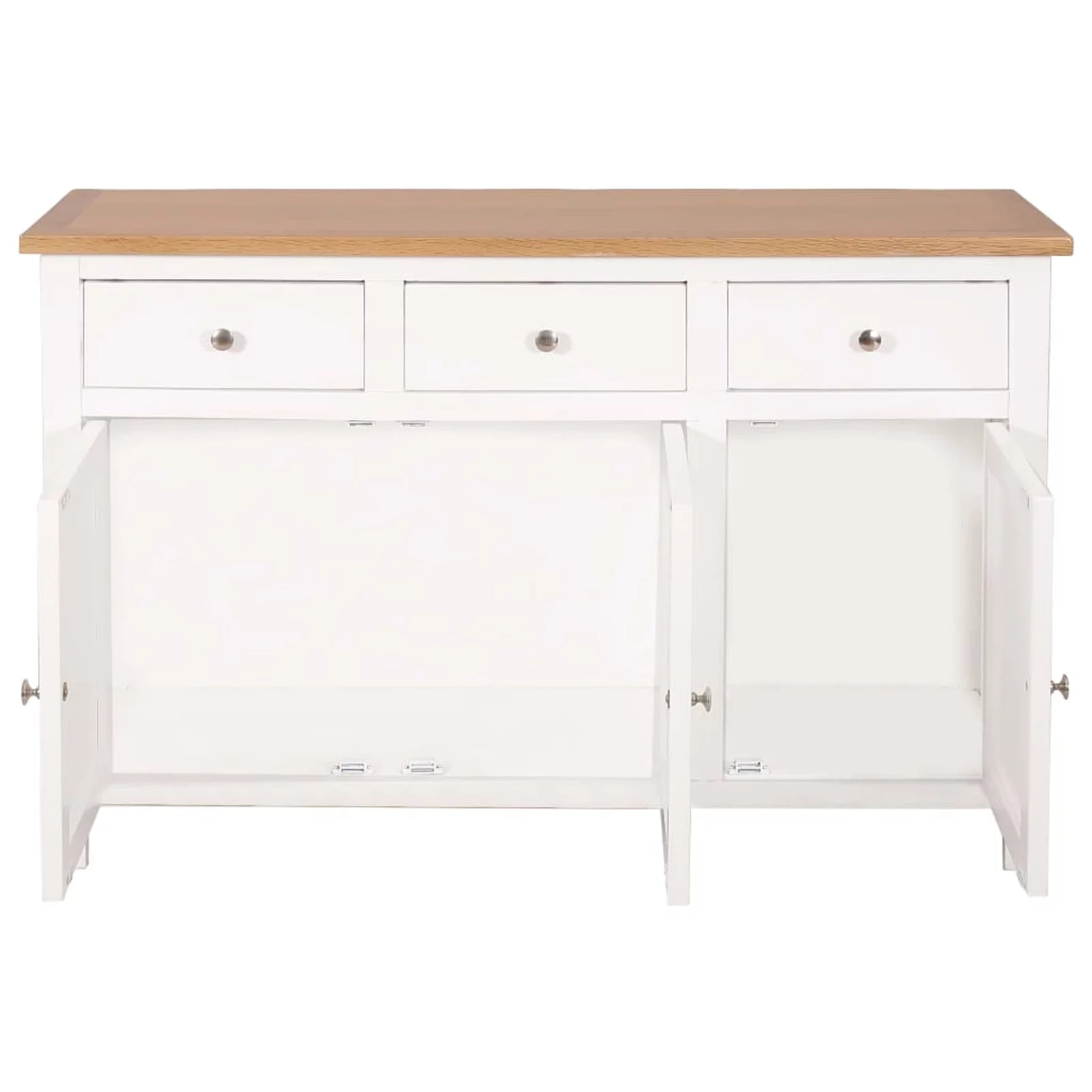 Carevas Sideboard Solid Oak Wood P144106