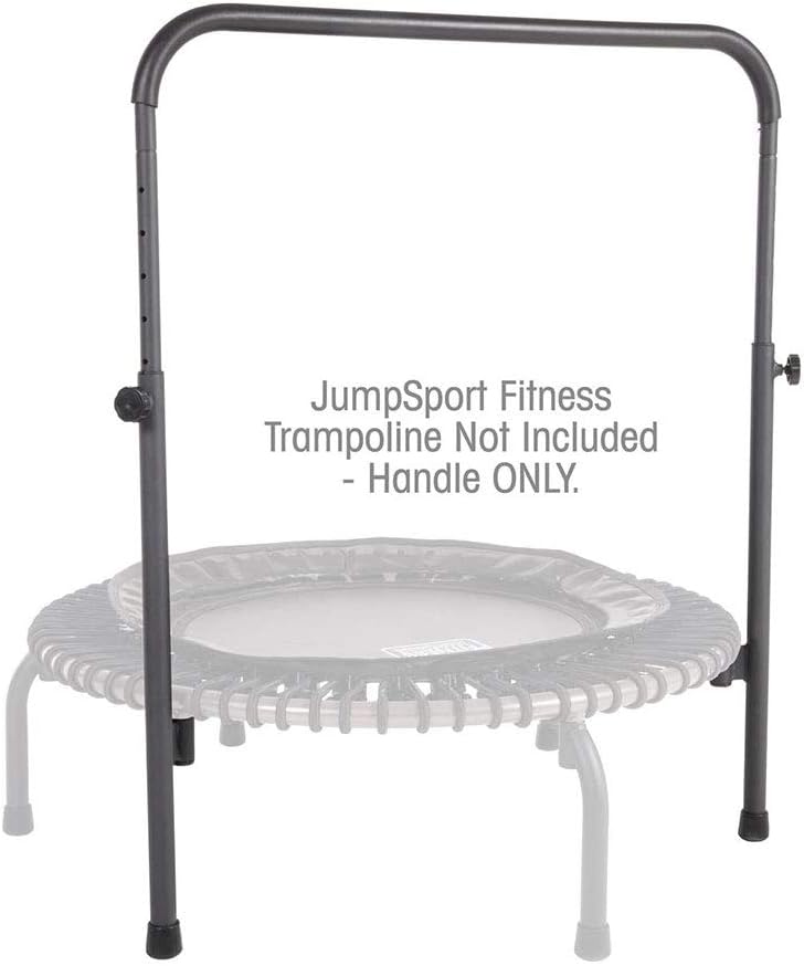 JumpSport 350 PRO 39-Inch Fitness Rebounder Trampoline with Steel Handle Bar, Black H836828