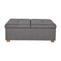 CorLiving Double Storage Ottoman Bench