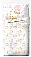 Jay Franco Hello Kitty Twin Size Sheet Set - Super Soft 3 Piece Stars & Hearts Bedding Set - Microfiber Sheets includes Reversible Pillow Covers