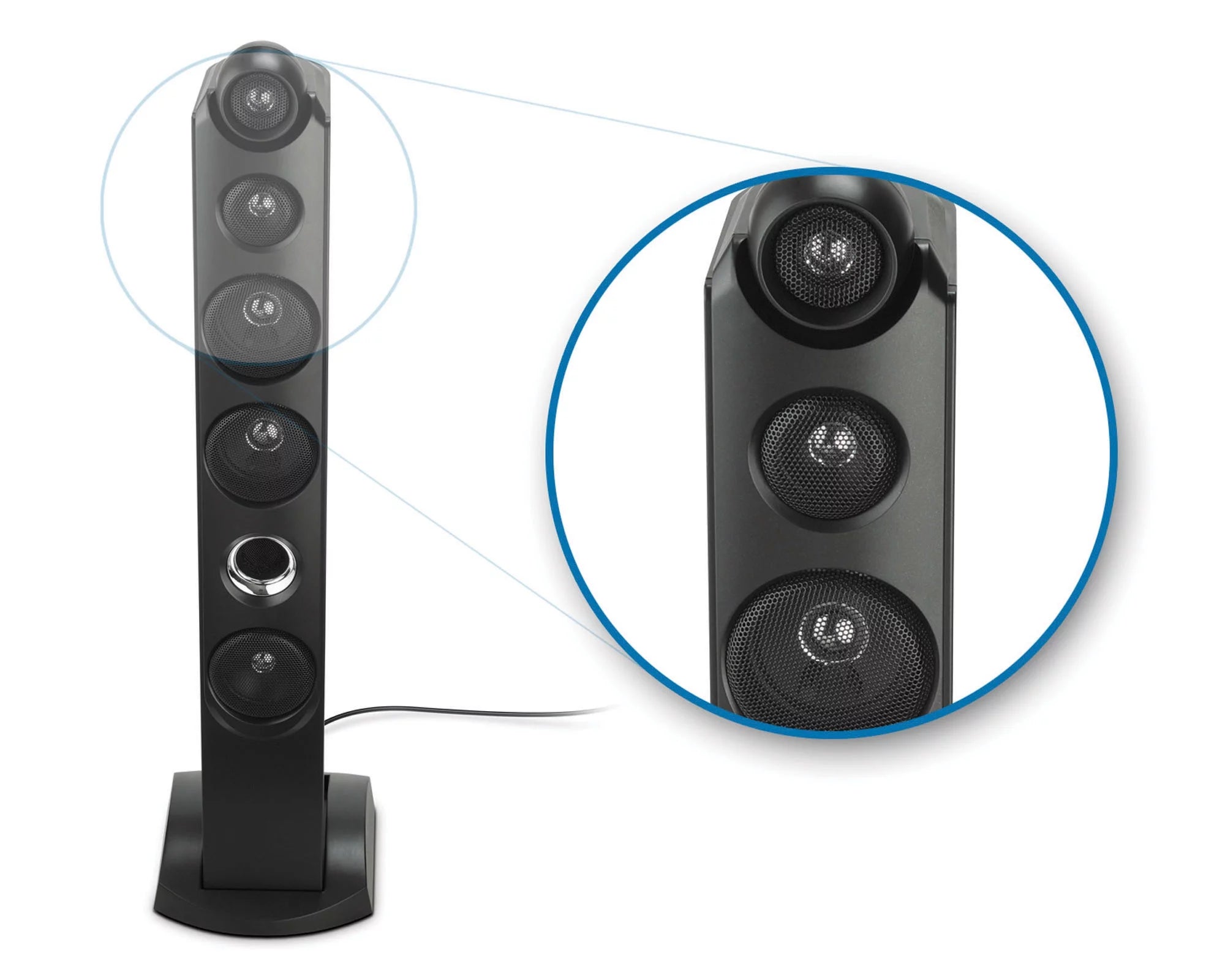 Singing Machine ISM1030BT Bluetooth Karaoke System with 7" LCD Monitor and 2 Mics, Black B934