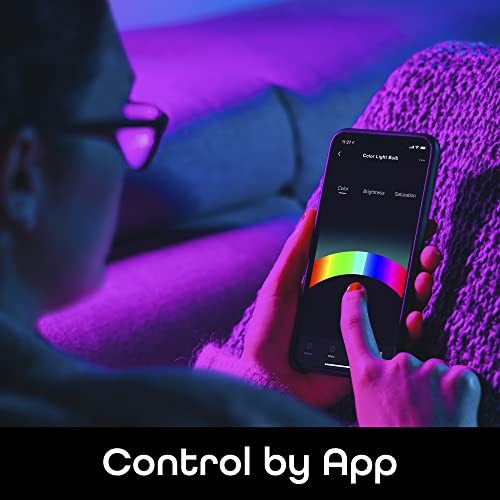 Geeni Prisma Plus BR30 LED Smart Light Bulb, Dimmable RGB WiFi, 4 Pack V505