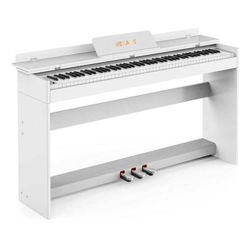 88- Key Hammer Weighted Digital Keyboard Piano, Full-Size Electric Piano keyboard, with 3-Pedal, Multi-Functional Keyboard and Stand for Beginner/Adult