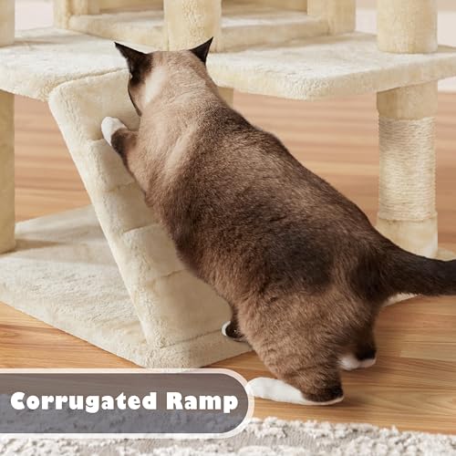 Yaheetech 54in Cat Tree Tower Condo Furniture with Scratch Post Y196